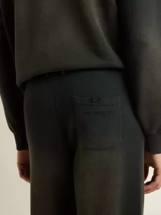 Pantaloni de jogging unisex negri spălați
