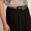 Pantaloni din amestec de lână și viscoză, de culoare neagră Pantaloni din amestec de lână și viscoză, de culoare neagră