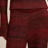 Pantaloni din bumbac cu dungi neregulate