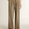 Pantaloni din bumbac kaki pentru femei Pantaloni din bumbac kaki pentru femei
