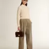 Pantaloni din bumbac kaki pentru femei Pantaloni din bumbac kaki pentru femei
