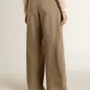 Pantaloni din bumbac kaki pentru femei Pantaloni din bumbac kaki pentru femei