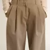 Pantaloni din bumbac kaki pentru femei Pantaloni din bumbac kaki pentru femei
