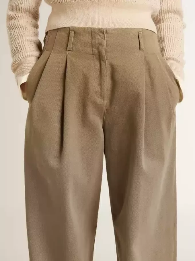 Pantaloni din bumbac kaki pentru femei Pantaloni din bumbac kaki pentru femei