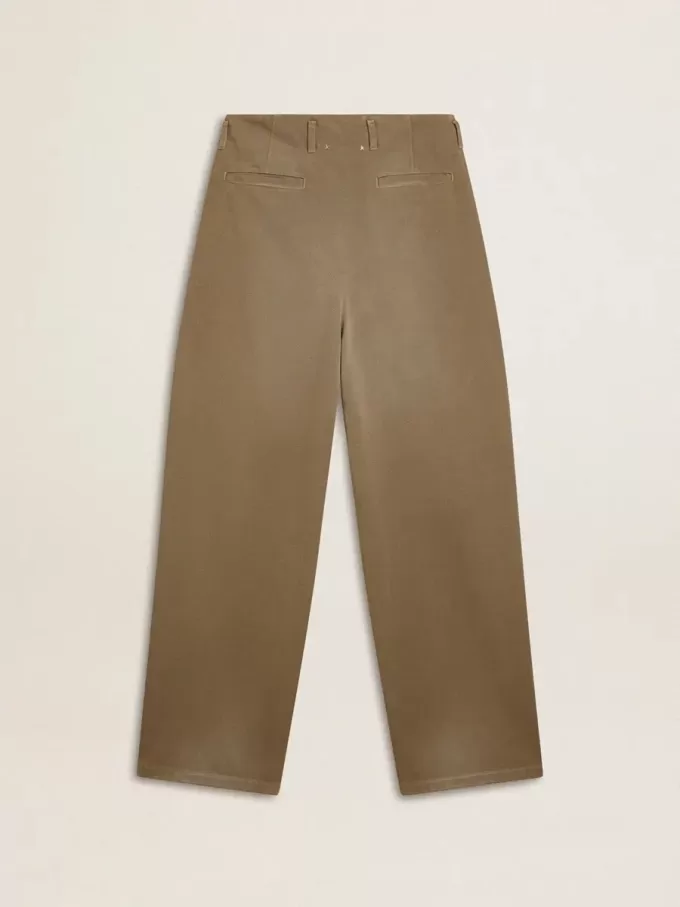 Pantaloni din bumbac kaki pentru femei Pantaloni din bumbac kaki pentru femei