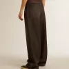 Pantaloni din bumbac pentru femei, cu spălare medie Pantaloni din bumbac pentru femei, cu spălare medie