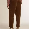 Pantaloni din catifea de bumbac de culoare măslinie închisă pentru bărbați Pantaloni din catifea de bumbac de culoare măslinie închisă pentru bărbați