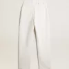 Pantaloni din denim alb optic pentru femei Pantaloni din denim alb optic pentru femei