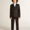 Pantaloni din lână albastru închis pentru băieți Pantaloni din lână albastru închis pentru băieți