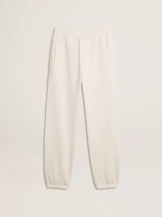 Pantaloni jogging albi