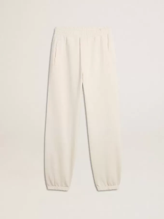 Pantaloni jogging albi
