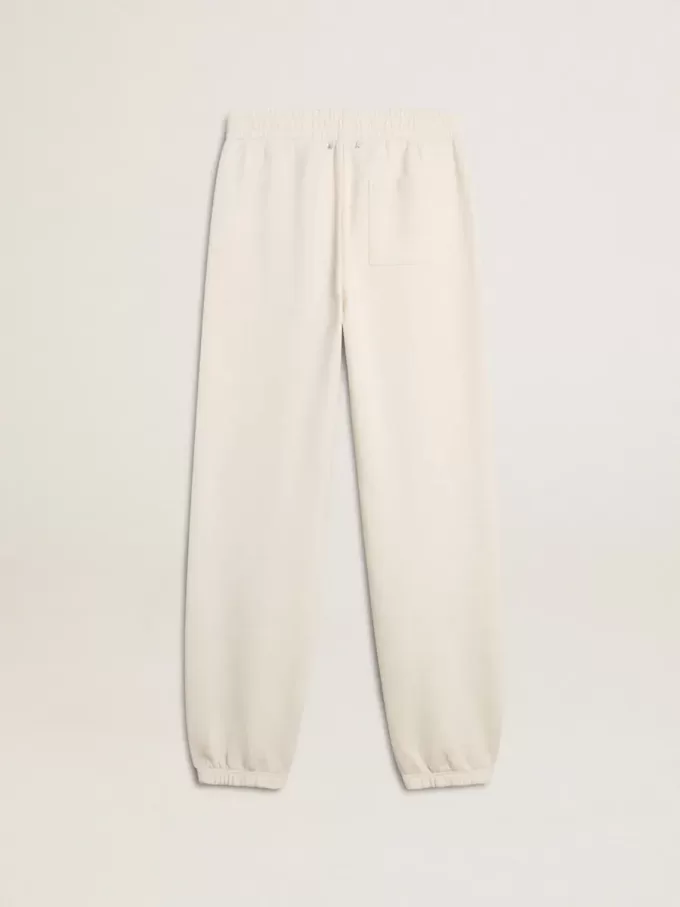 Pantaloni jogging albi