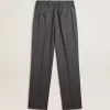 Pantaloni largi pentru femei din lână albastru deschis Pantaloni largi pentru femei din lână albastru deschis