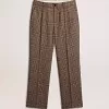 Pantaloni moi pentru bărbați, cu model houndstooth Pantaloni moi pentru bărbați, cu model houndstooth