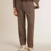 Pantaloni moi pentru bărbați, cu model houndstooth Pantaloni moi pentru bărbați, cu model houndstooth