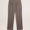 Pantaloni moi pentru bărbați, cu model houndstooth Pantaloni moi pentru bărbați, cu model houndstooth
