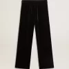 Pantaloni negri pentru bărbați cu efect de catifea Pantaloni negri pentru bărbați cu efect de catifea