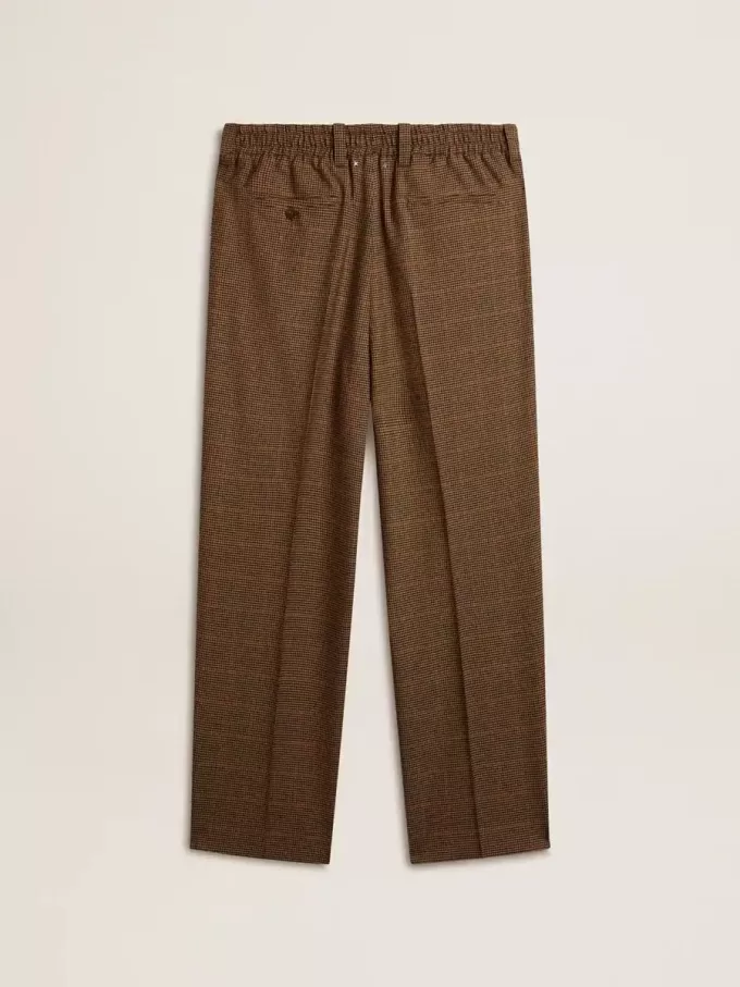 Pantaloni pentru bărbați în trei culori, cu model houndstooth Pantaloni pentru bărbați în trei culori, cu model houndstooth