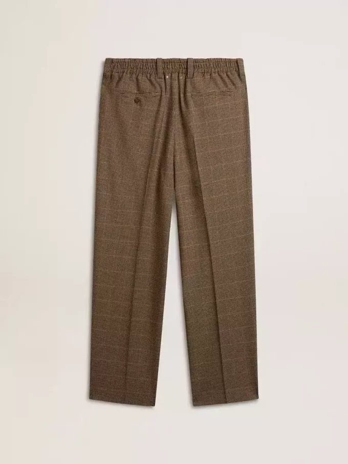 Pantaloni pentru bărbați în trei culori, cu model houndstooth Pantaloni pentru bărbați în trei culori, cu model houndstooth