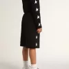 Pantaloni scurți bermuda negri pentru băieți, cu stele albe
