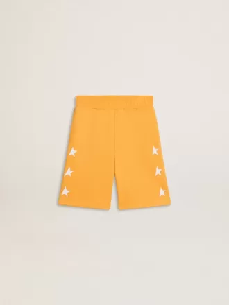 Pantaloni scurți galben muștar pentru băieți