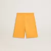 Pantaloni scurți galben muștar pentru băieți