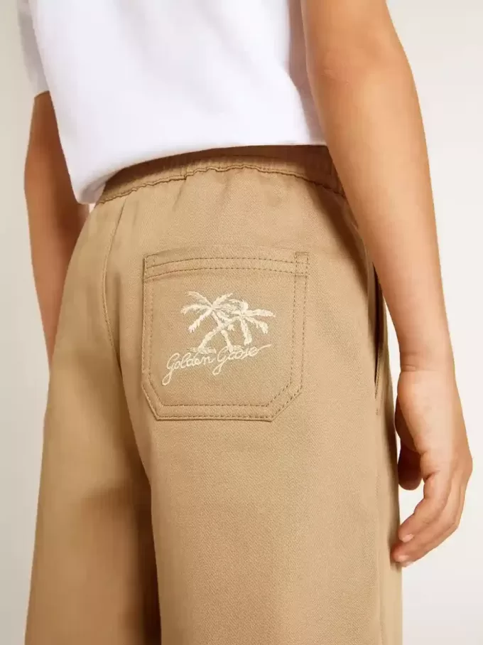 Pantaloni scurți pentru băieți din bumbac bej