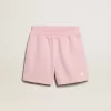 Pantaloni scurți pentru fete, roz cu stea albă Pantaloni scurți pentru fete, roz cu stea albă