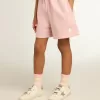 Pantaloni scurți pentru fete, roz cu stea albă Pantaloni scurți pentru fete, roz cu stea albă
