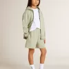 Pantaloni scurți verde deschis cu stea albă Pantaloni scurți verde deschis cu stea albă