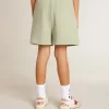 Pantaloni scurți verde deschis cu stea albă Pantaloni scurți verde deschis cu stea albă