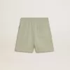 Pantaloni scurți verde deschis cu stea albă Pantaloni scurți verde deschis cu stea albă