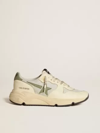 Pantofi Running Sole LTD pentru femei, din nailon și piele nappa, cu stea din nubuc și bandă la călcâi Pantofi Running Sole LTD pentru femei, din nailon și piele nappa, cu stea din nubuc și bandă la călcâi