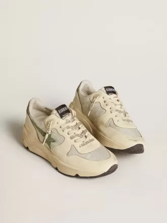 Pantofi Running Sole LTD pentru femei, din nailon și piele nappa, cu stea din nubuc și bandă la călcâi Pantofi Running Sole LTD pentru femei, din nailon și piele nappa, cu stea din nubuc și bandă la călcâi