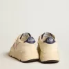 Pantofi Running Sole pentru femei din piele nappa, cu stea din piele roz și talpă din piele albastră Pantofi Running Sole pentru femei din piele nappa, cu stea din piele roz și talpă din piele albastră