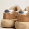 Space-Star pentru bărbați, din piele de căprioară de culoare tutun și căptușeală din piele de oaie Space-Star pentru bărbați, din piele de căprioară de culoare tutun și căptușeală din piele de oaie