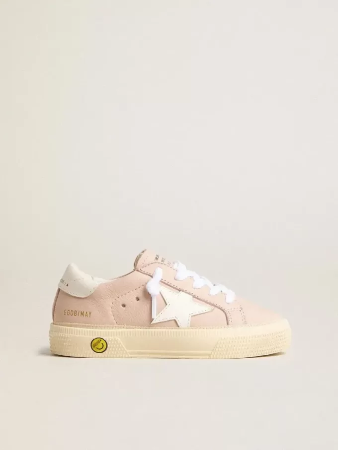 Pink May Teen cu stea din piele albă Pink May Teen cu stea din piele albă
