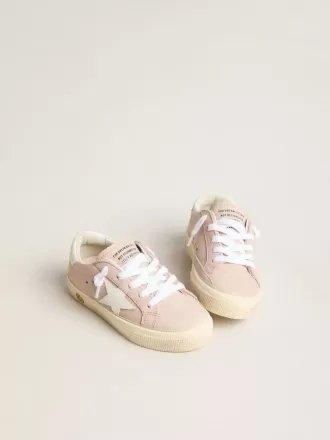 Pink May Teen cu stea din piele albă