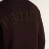 Pulover maro pentru bărbați, cu guler rotund și inscripția „Golden” pe spate Pulover maro pentru bărbați, cu guler rotund și inscripția „Golden” pe spate