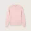 Pulover roz unisex cu nervuri Golden pentru copii, cu logo Golden pe spate Pulover roz unisex cu nervuri Golden pentru copii, cu logo Golden pe spate
