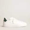 Purestar cu stea albă pe bază biologică și călcâi din piele verde mat Purestar cu stea albă pe bază biologică și călcâi din piele verde mat