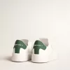 Purestar cu stea albă pe bază biologică și călcâi din piele verde mat Purestar cu stea albă pe bază biologică și călcâi din piele verde mat