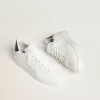 Purestar pentru bărbați, cu stea din piele albă și călcâi din piele burgundă cu imprimeu crocodil Purestar pentru bărbați, cu stea din piele albă și călcâi din piele burgundă cu imprimeu crocodil