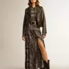 Rochie cămașă gri antracit cu imprimeu paisley Rochie cămașă gri antracit cu imprimeu paisley
