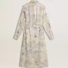 Rochie cămașă pentru femei cu imprimeu floral multicolor cu paiete Rochie cămașă pentru femei cu imprimeu floral multicolor cu paiete