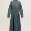 Rochie cămașă pentru femei din denim cu curea Rochie cămașă pentru femei din denim cu curea