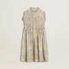 Rochie midi din bumbac pentru fete, cu imprimeu floral multicolor