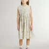 Rochie midi din bumbac pentru fete, cu imprimeu floral multicolor