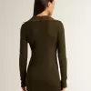 Rochie mini din lână verde militar cu detalii din piele Rochie mini din lână verde militar cu detalii din piele