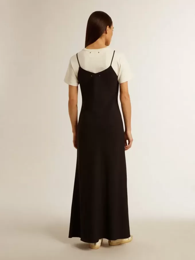 Rochie neagră pentru femei, cu broderie Rochie neagră pentru femei, cu broderie